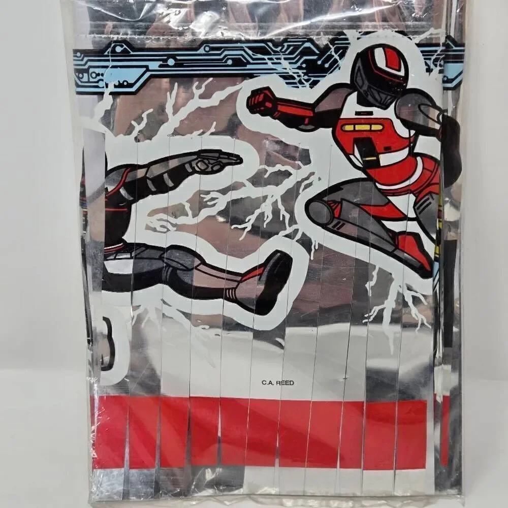 VINTAGE SABANS VR TROOPERS FRINGED HAPPY BIRTHDAY PARTY BANNER 8